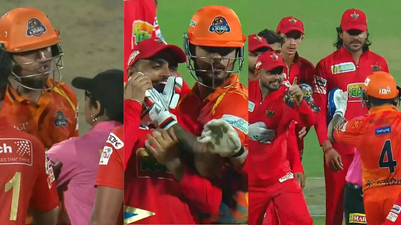 DPL 2025: Ugly brawl breaks out; Lady umpire intervenes - Watch | Cricket News - The Times of India