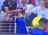 Tennis player whose cap was SNATCHED from child by selfish US Open fan responds to shocking act and issues message to youngster at centre of row